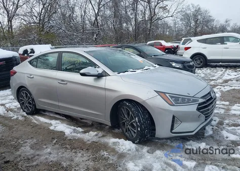 2019 Hyundai Elantra Limited from USA, damaged, VIN 5NPD84LF7KH440935